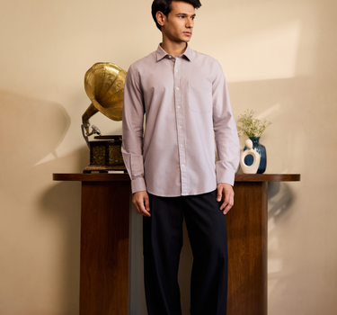 Light Grey Oxford Cotton Shirt