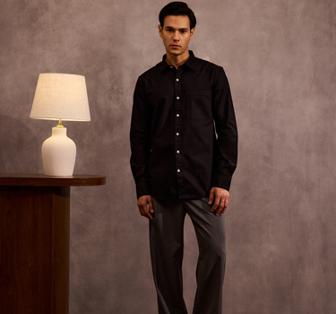 Black Oxford Cotton Shirt